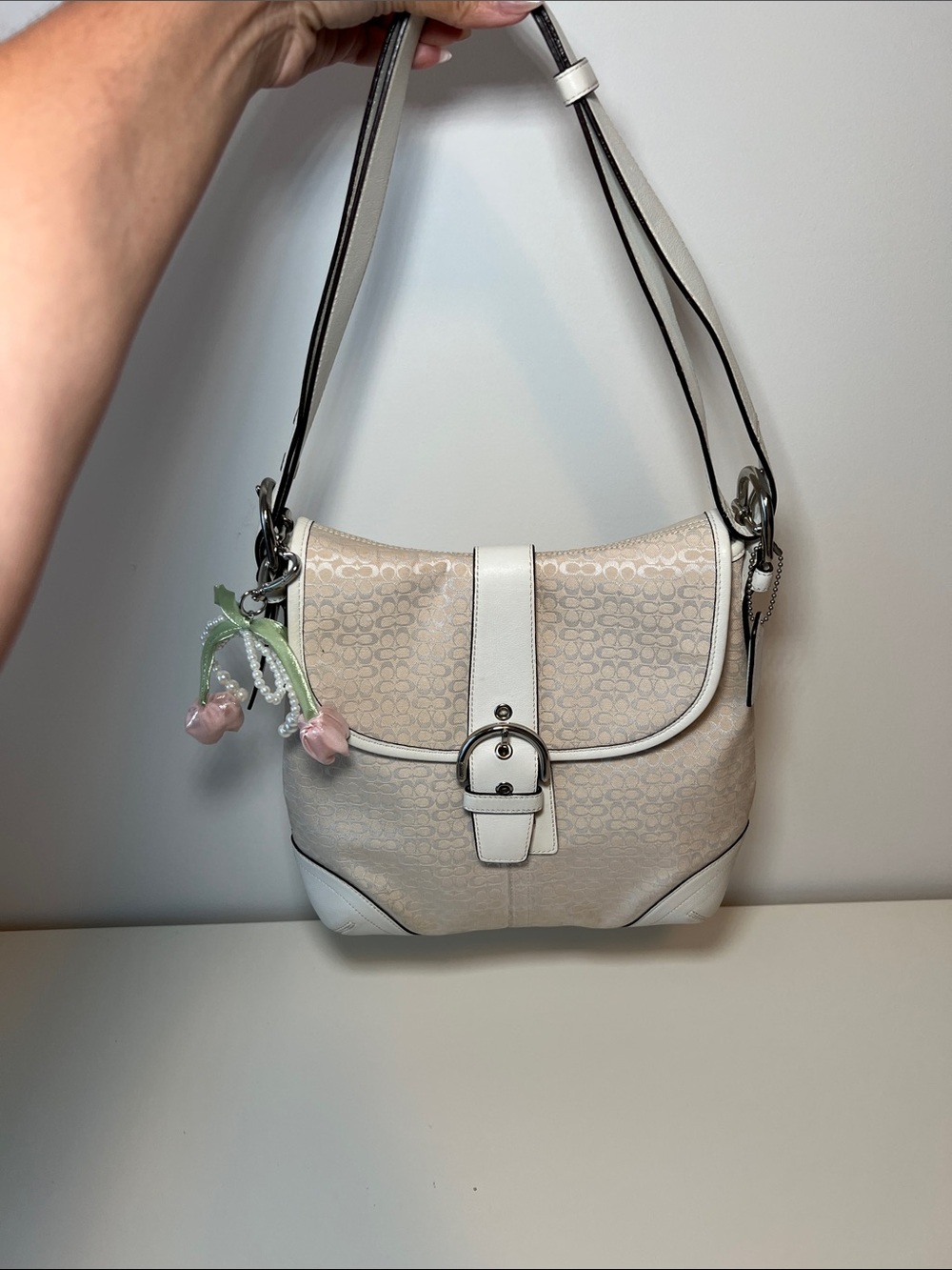 Coach White and Cream Soho Bag - Picture 16 of 16